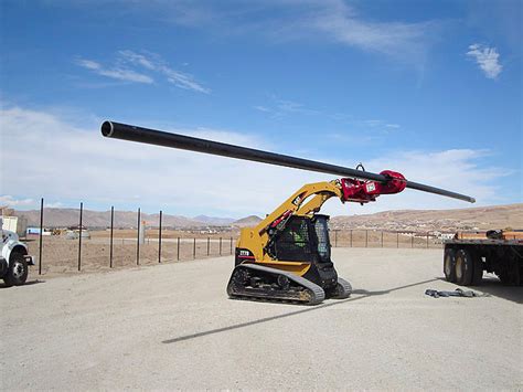 skid steer pole handler|skid steer claw attachment.